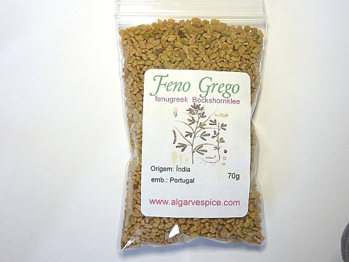 Feno Grego em Pó 125g - Ervanário Portuense