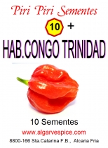 Chili pepper seeds, Habanero Congo Trinidad