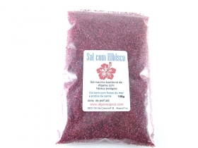 Traditional sea salt with hibiscus